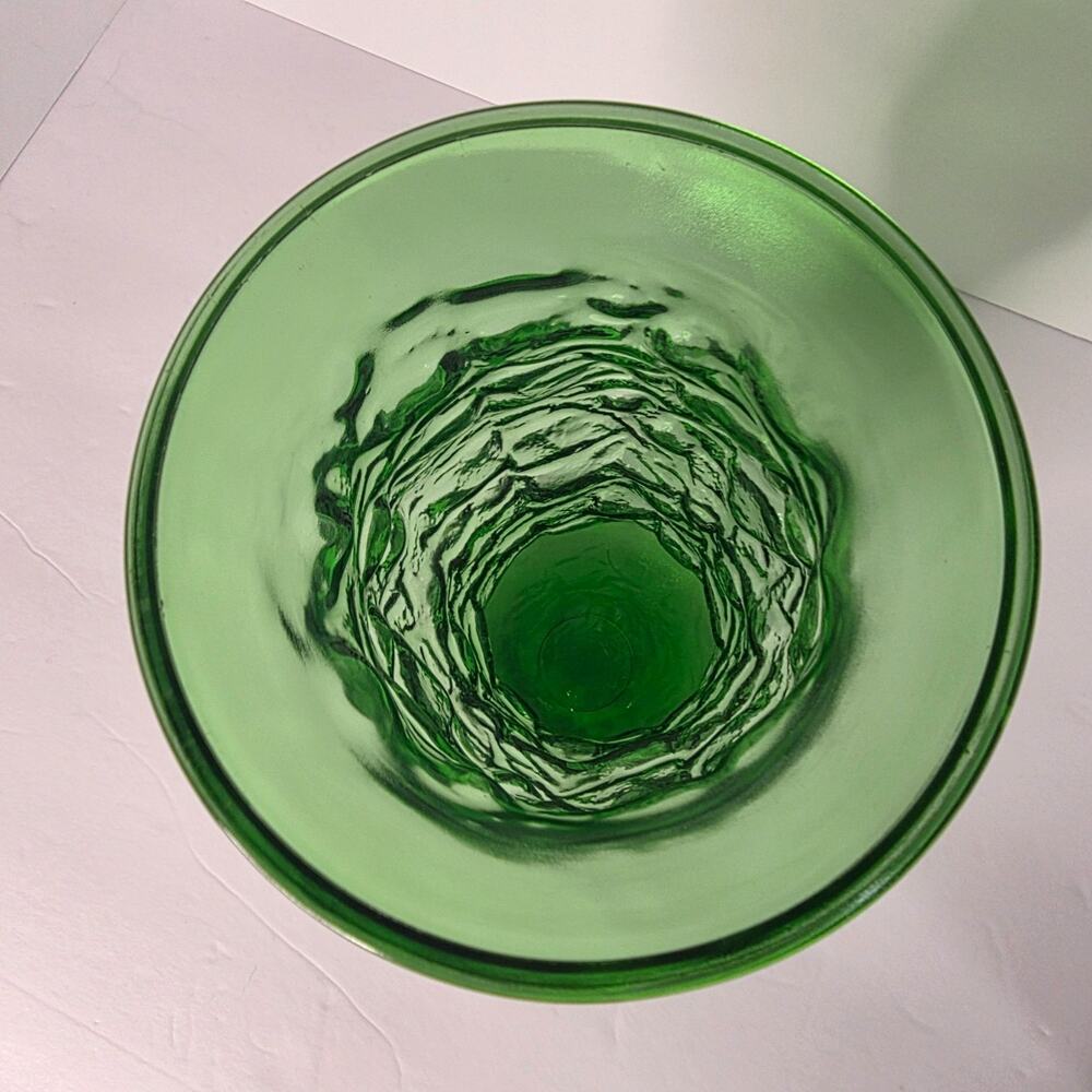 vintage green glass vase E.O. Brody Company - Picture 5 of 6
